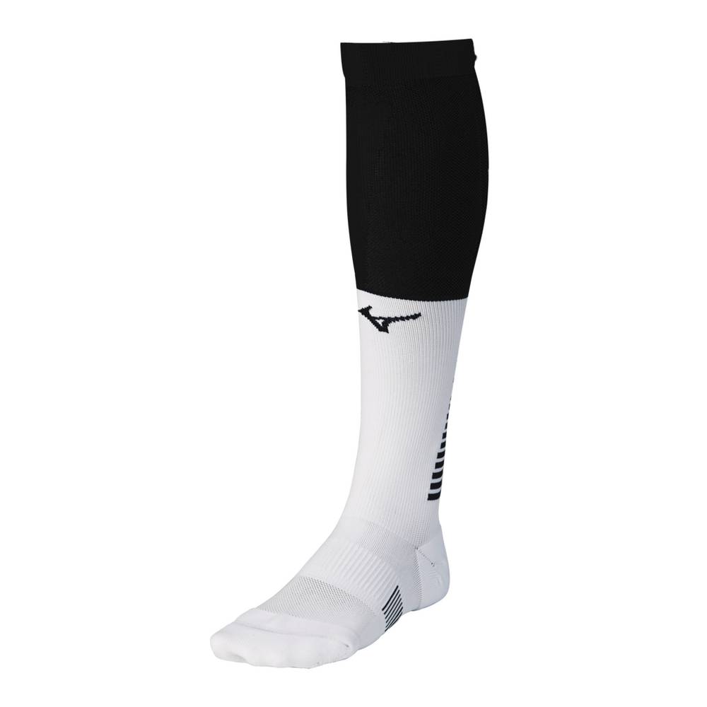 Mens Mizuno Diamond Elite OTC Baseball Socks Black/White Philippines (RKXSFG132)